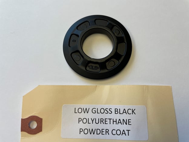 low gloss black polyurethane powder coat