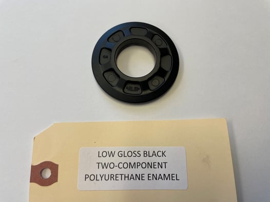 low gloss black two-component polyurethane enamel